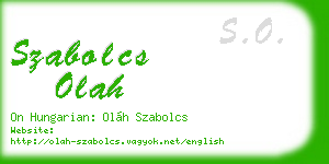 szabolcs olah business card